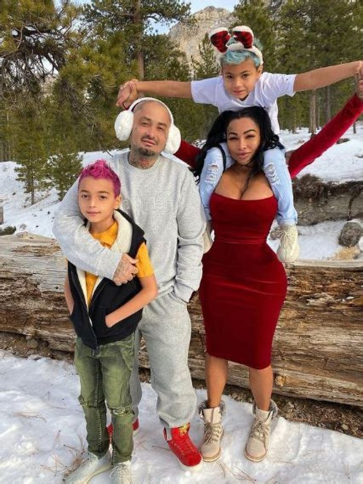 Brittanya Razavi with her kids as seen in May 2018