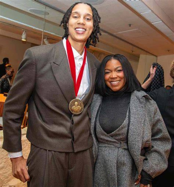 Brittney Griner with her wife as seen in September 2019