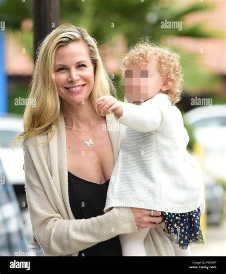 Brooke Burns with her daughter as seen in June 2020