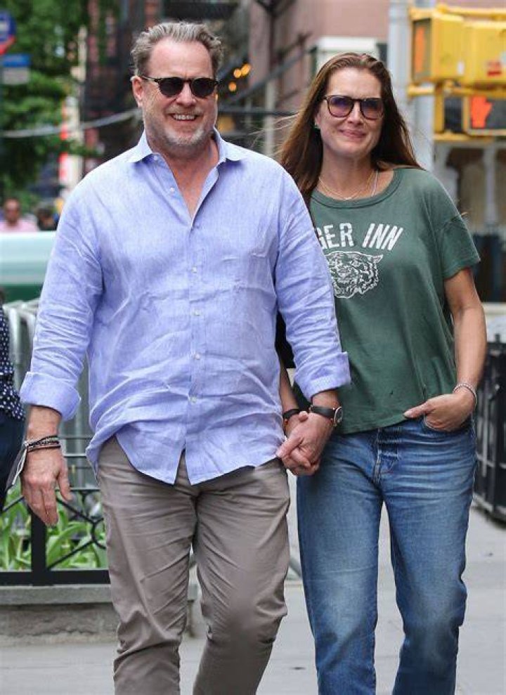 Brooke Shields and Chris Henchy at the world premiere of "Rock of Ages" on June 8, 2012