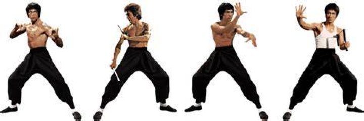 Bruce Lee poses for a modeling photoshoot