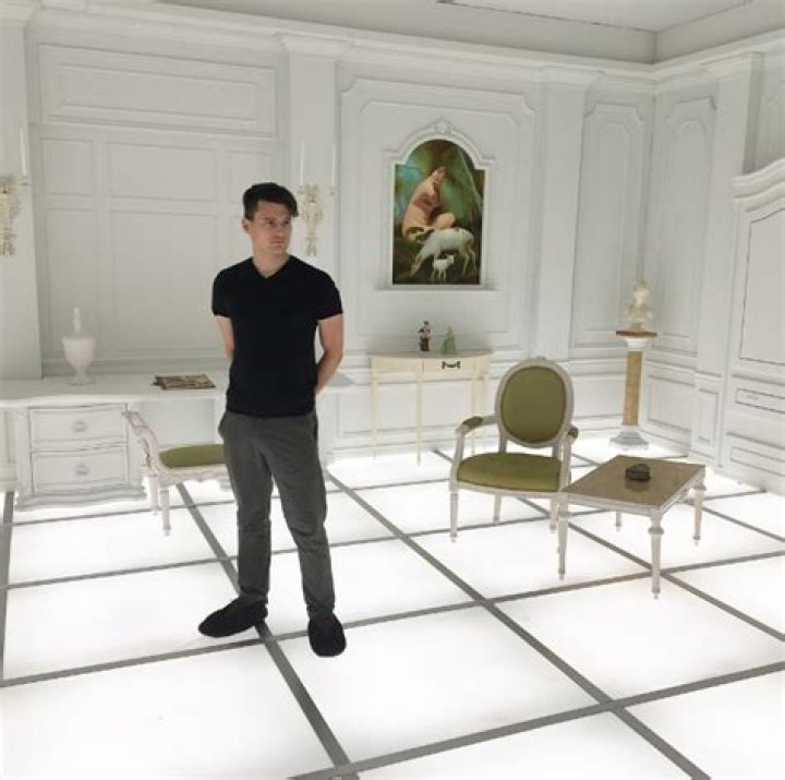 Bryan Dechart as seen while posing for a picture alongside Amelia Rose Blaire in Kremlin Moscow located in Russia in January 2019