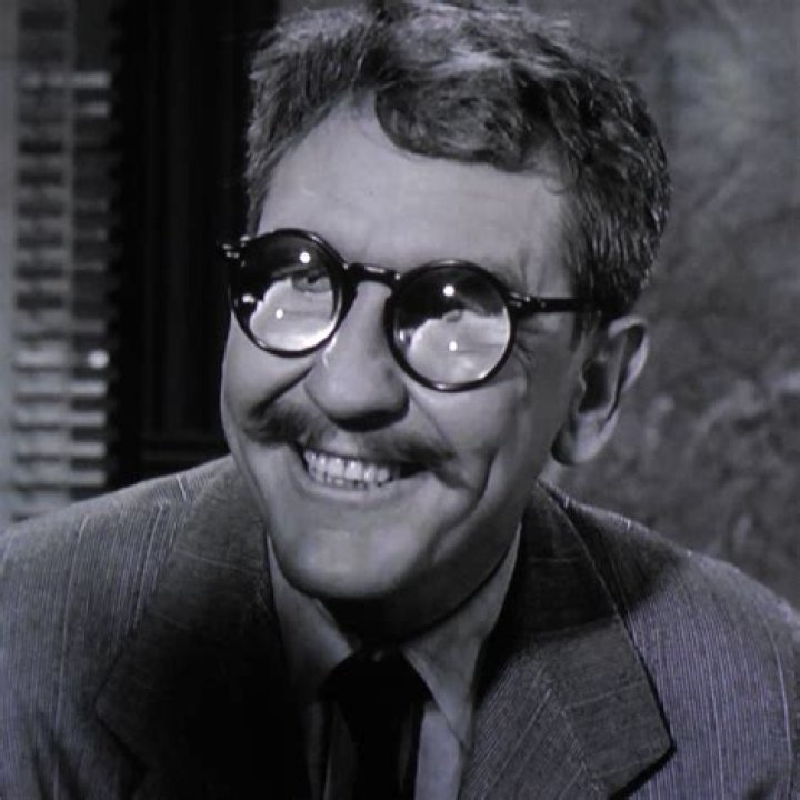 Burgess Meredith as Henry Bemis in 'The Twilight Zone' episode titled 'Time Enough at Last' which aired on November 20, 1959