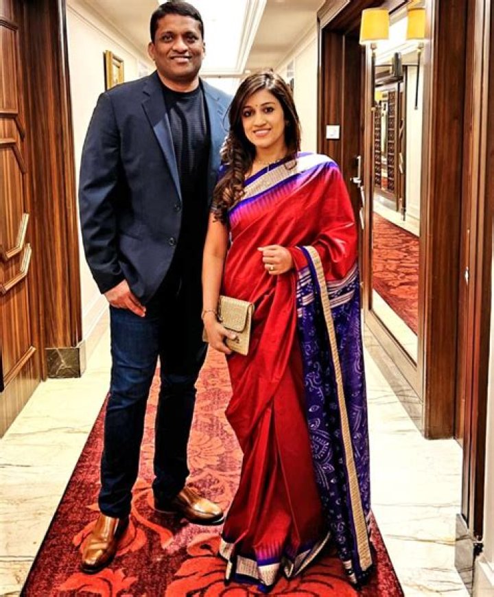 Byju Raveendran and Divya Gokulnath, as seen in September 2020
