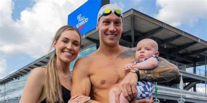 Caeleb Dressel and Meghan Amelia Haila, as seen in March 2021
