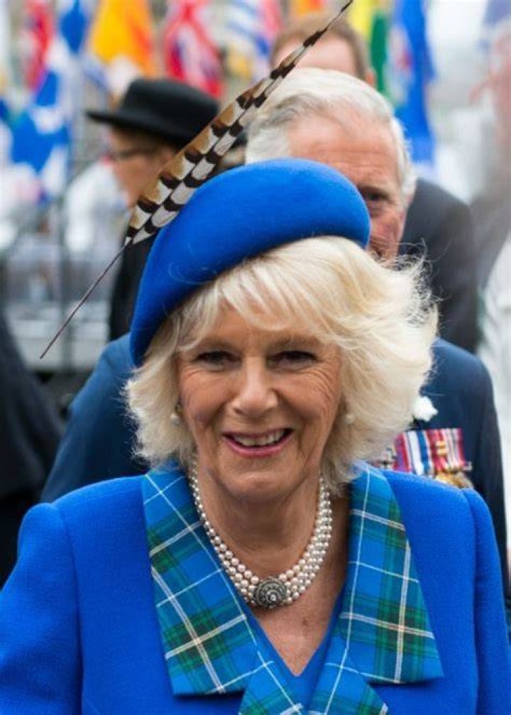 Camilla, Duchess of Cornwall pictured while chatting with Royal-watchers on Day 2 of the Royal Visit to Halifax, Nova Scotia, Canada in May 2014
