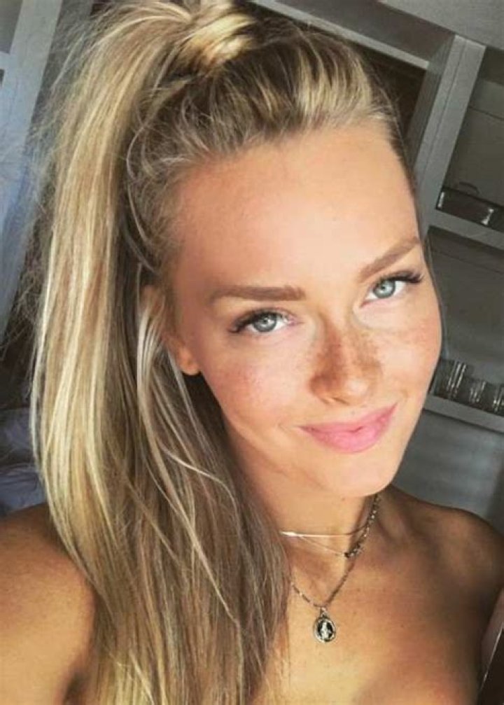 Camille Kostek in a selfie in August 2017