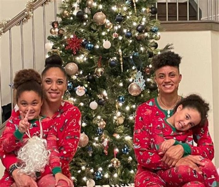 Candice Dupree with one of her daughters, as seen in November 2019