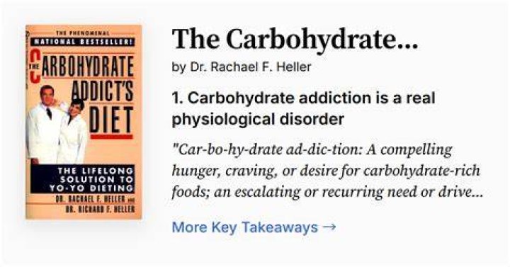 carbohydrate addict's diet plan