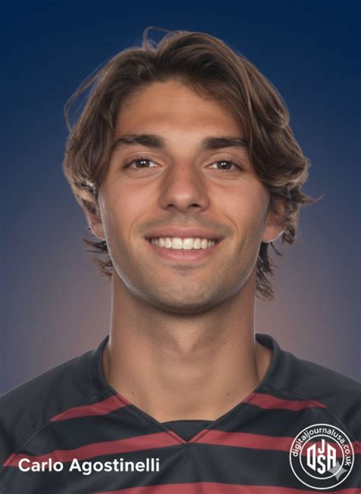 Carlo Agostinelli as seen in a picture taken while playing for Stanford Men's Soccer in May 2023