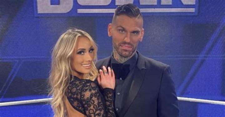 Carmella with her boyfriend as seen in July 2019