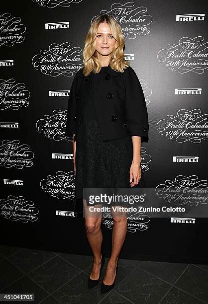 Carmen Kass attends the Pirelli Calendar 50th Anniversary event on November 21, 2013 in Milan.