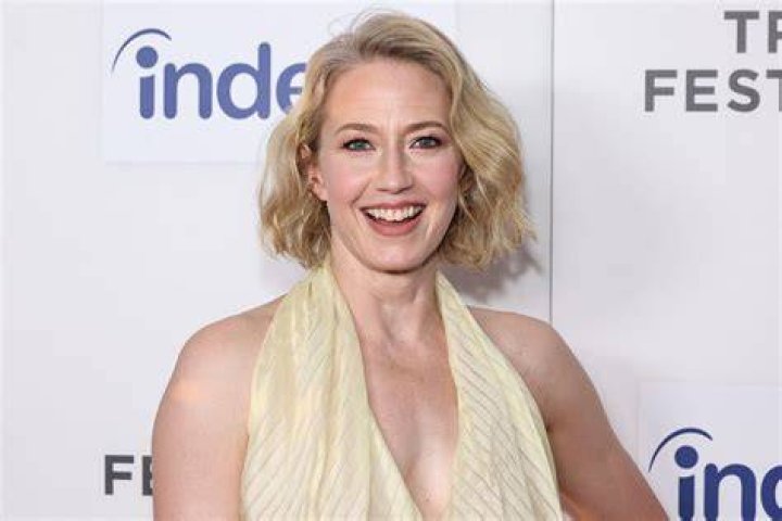 Carrie Coon as seen while taking a selfie in Los Angeles, California in April 2017