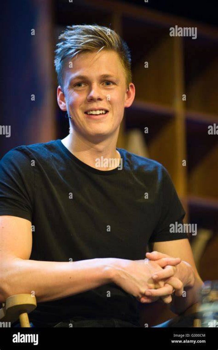 Caspar Lee speaking at the VidCon in June 2014