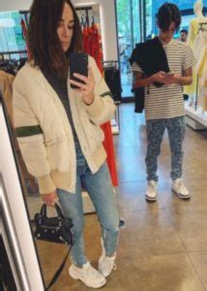 Catt taking a selfie with her son Austin Boyd in May 2019