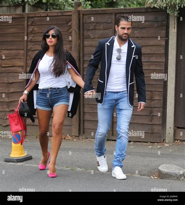 Cesc Fàbregas and Daniella Semaan, as seen in April 2019