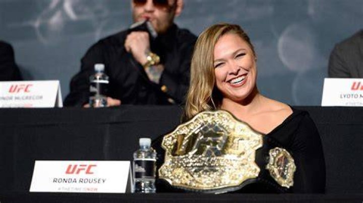 Champion Ronda Rousey attends the ‘Launch Of The Reebok UFC Fight Kit’ at Skylight Modern on June 30, 2015 in New York City