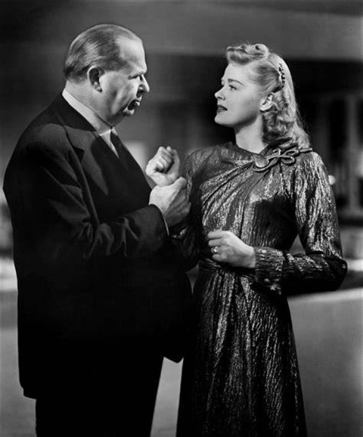 Charles Coburn and Helen Walker in Impact (1949)