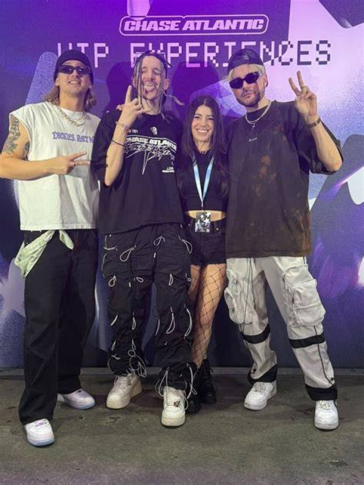 Chase Atlantic meeting fans after their set on the July 21st, Tinley Park, IL, date of Warped Tour 2018