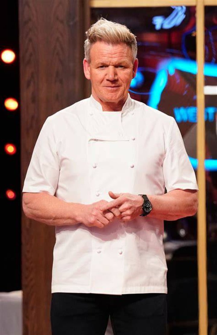 Chef Gordon Ramsay at his restaurant Gordon's