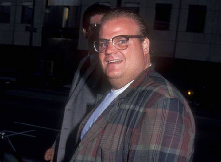 Chris Farley as seen in a picture taken at a restaurant in the past