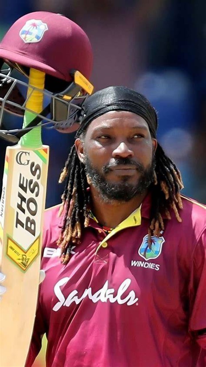 Chris Gayle at the West Indies training session during 2016 T20 World Cup