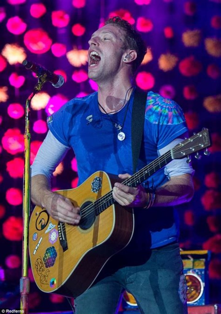 Chris Martin with guitar