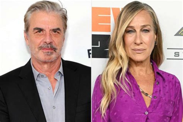 Chris Noth and Sarah Jessica Parker at the HBO party after the 1999 Emmy Awards