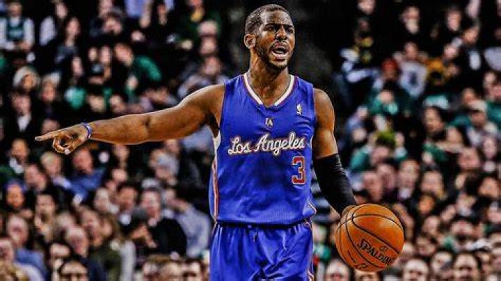 Chris Paul while dribbling the ball