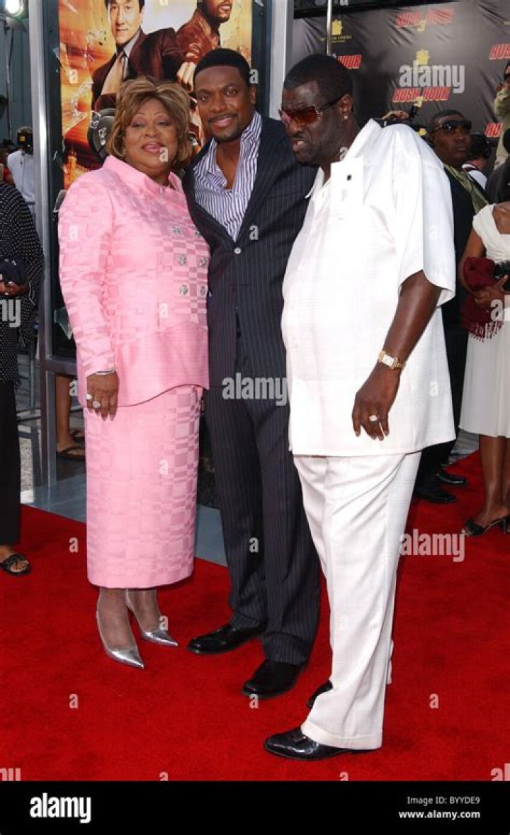 Chris Tucker and his mother, as seen in May 2019