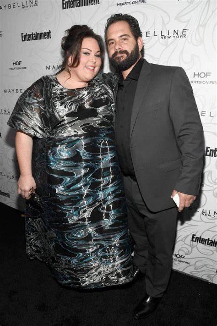Chrissy Metz and her boyfriend on the red carpet in January 2017
