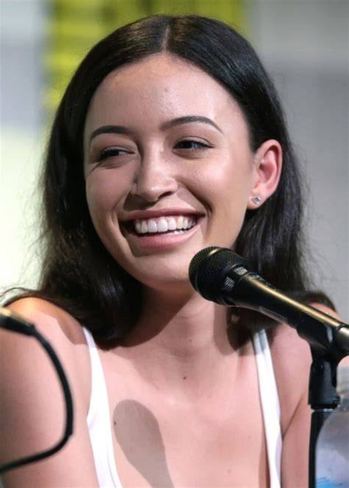 Christian Serratos as seen while posing for a picture in May 2018