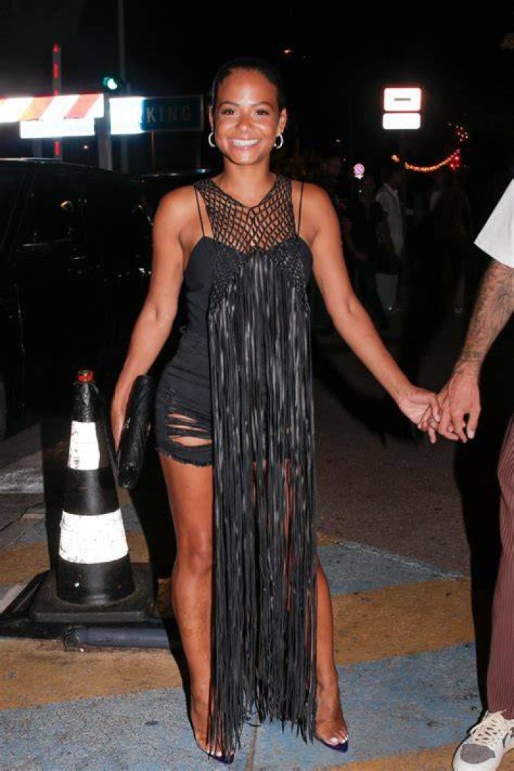Christina Milian during Night out outside oak Nightclub in West Hollywood in January 2014