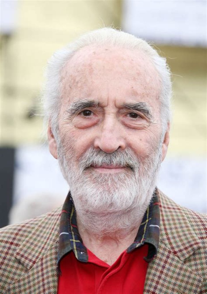 Christopher Lee as seen in the past