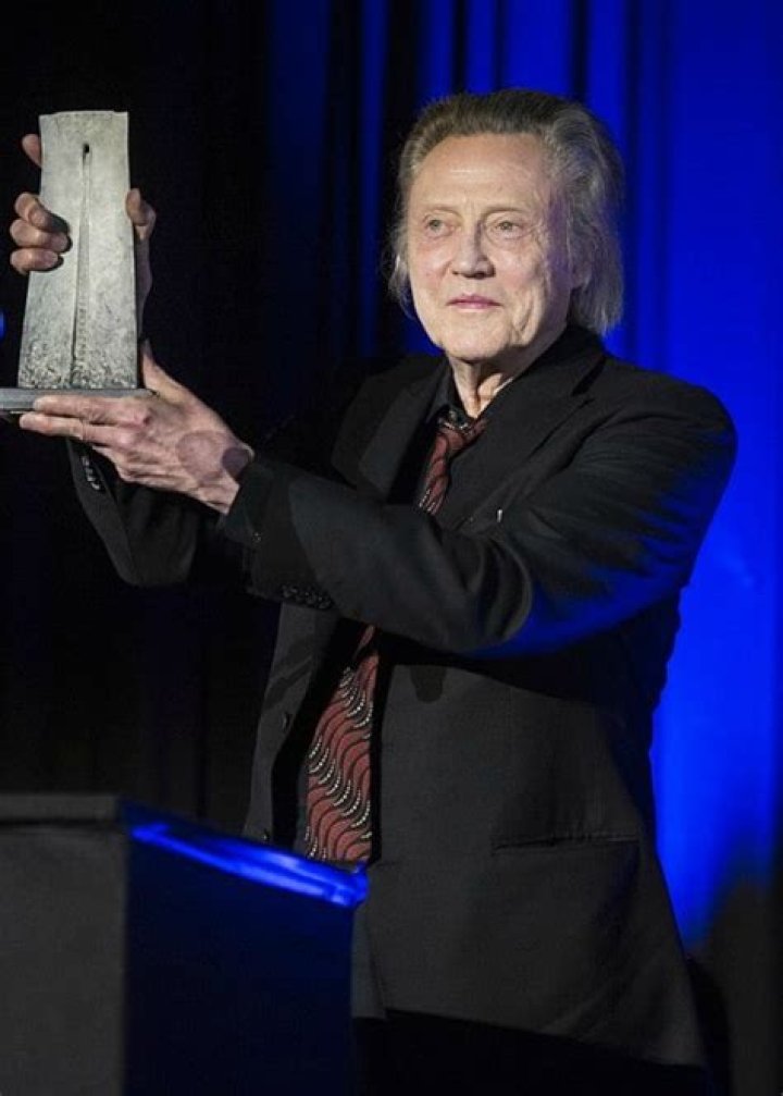 Christopher Walken receiving the Rencontres 7e Art Lausanne 2018 honorary award