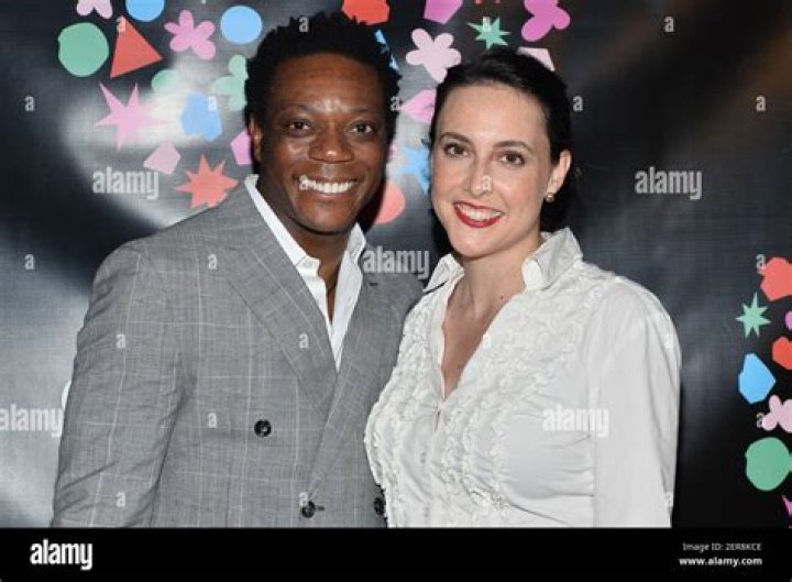 Chukwudi Iwuji and Angela Travino, as seen in March 2022