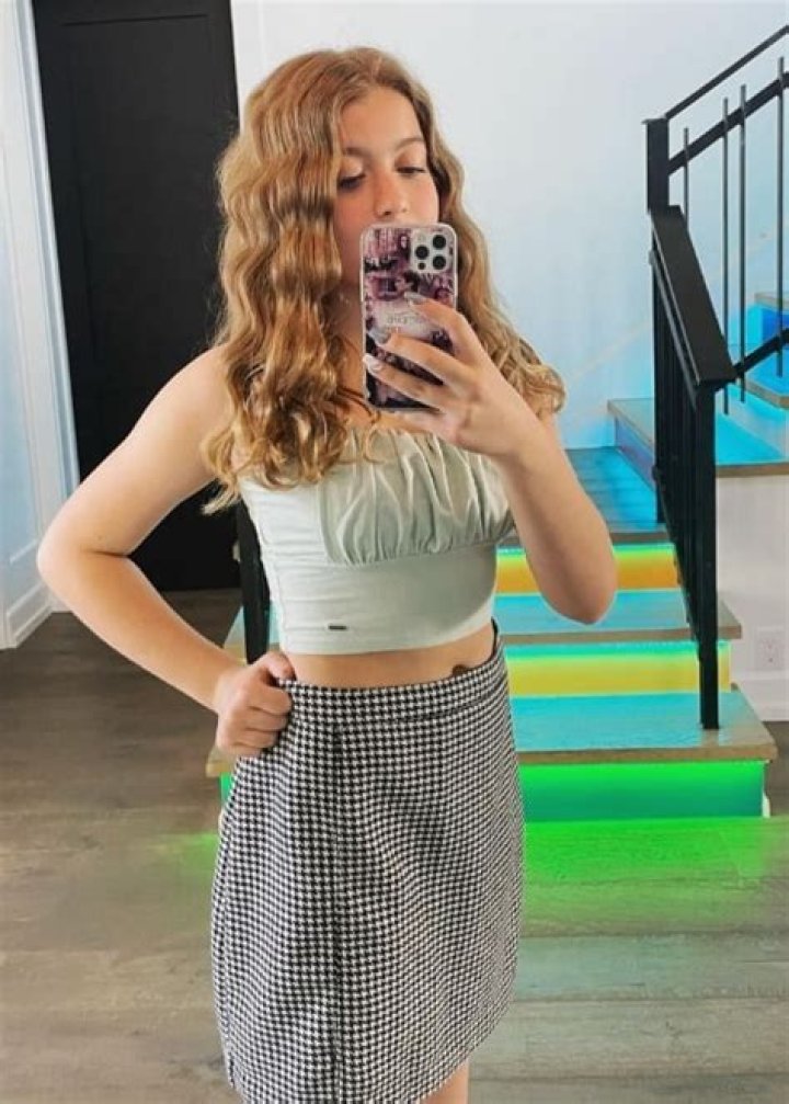 Claire Rock Smith as seen in a selfie that was taken in Hollywood, California in April 2021