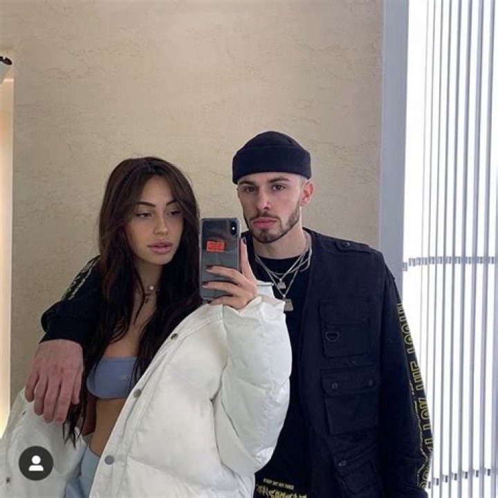 Claudia Tihan and Samuel Olaechea in a selfie in October 2018