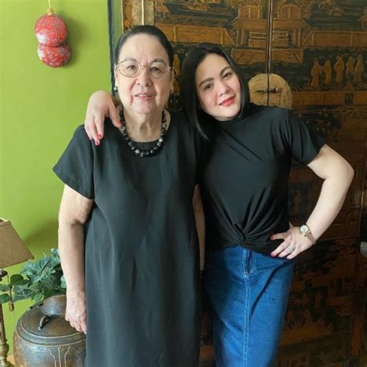 Claudine Barretto (Right) smiling for the camera alongside her mother in November 2019