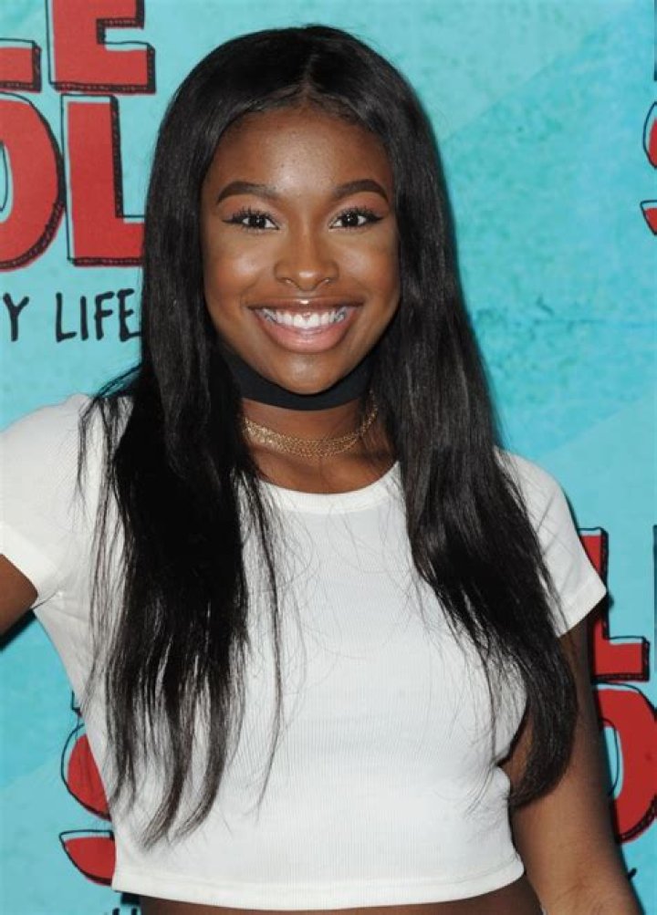 Coco Jones in her natural black hair