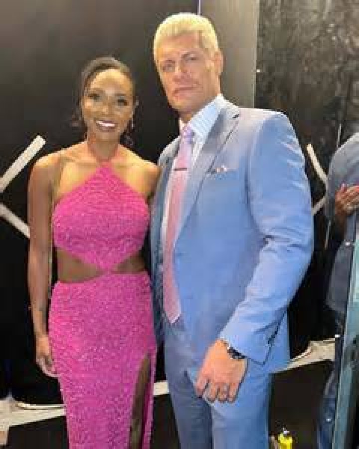 Cody Rhodes and Brandi Rhodes, as seen in December 2020