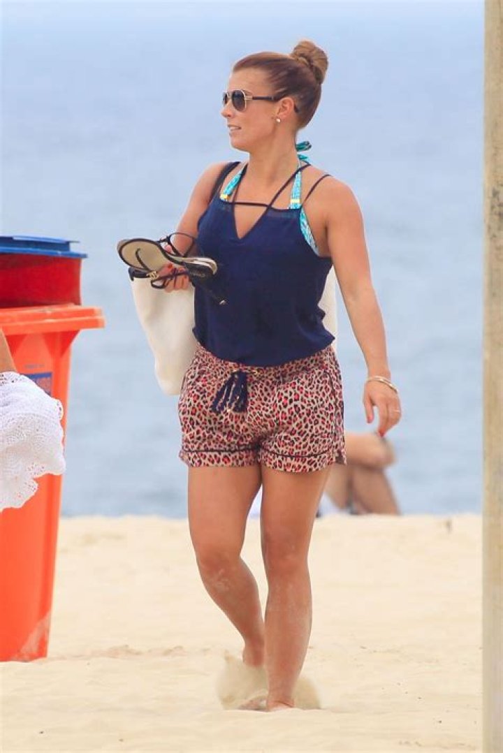 Coleen Rooney in bikini in 2014 in Rio de Janeiro after giving birth to two sons