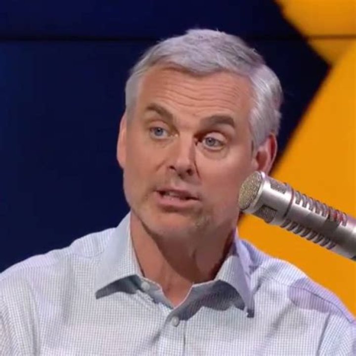 Colin Cowherd in a picture promoting his Colin Cowherd&rsquo;s The Herd beer collboration with Buzzrock Brewing Co. in May 2023