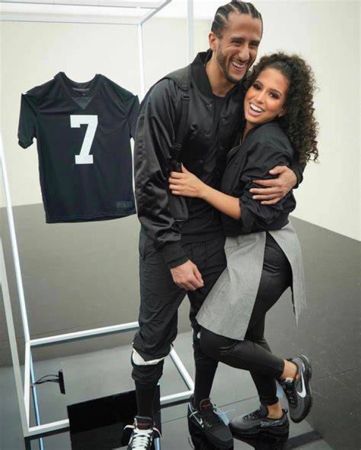 Colin Kaepernick and Nessa Diab at a charity event in January 2016