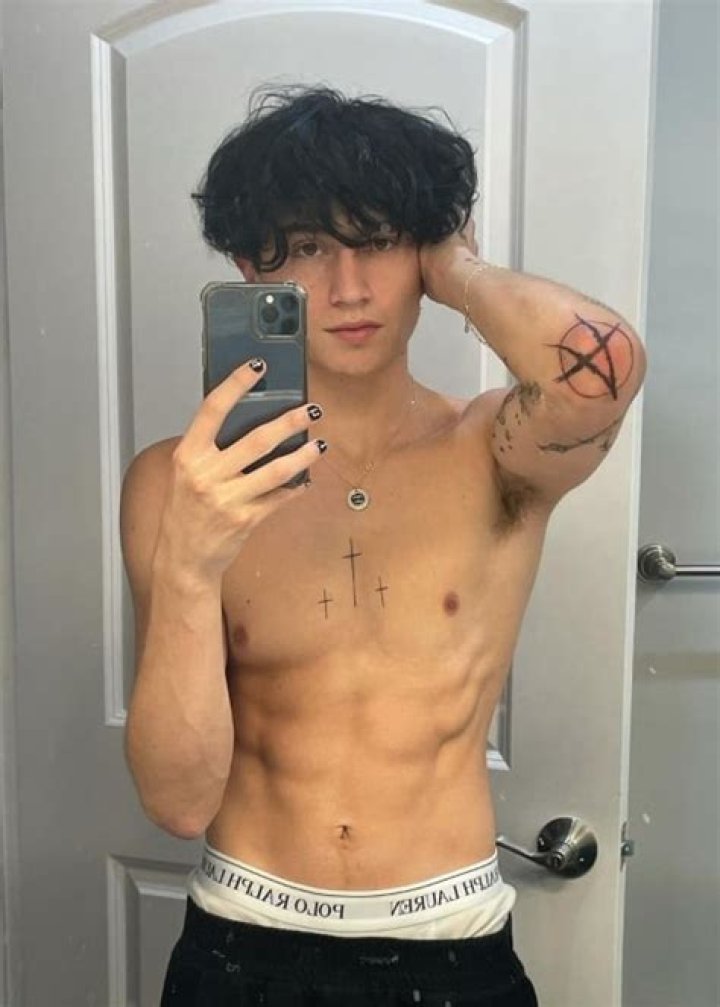 Cooper Noriega as seen in a selfie that was taken in May 2021