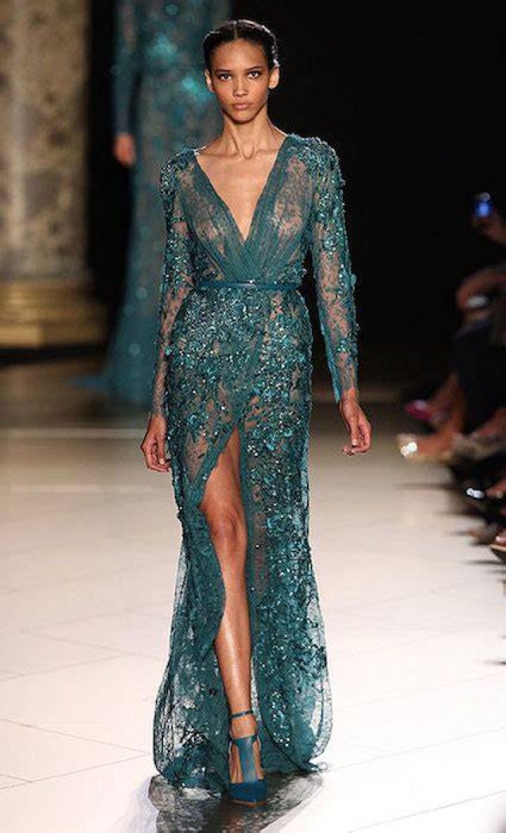 Cora Emmanuel for Elie Saab Haute Couture Autumn / Winter 2012-13 Fashion Show.