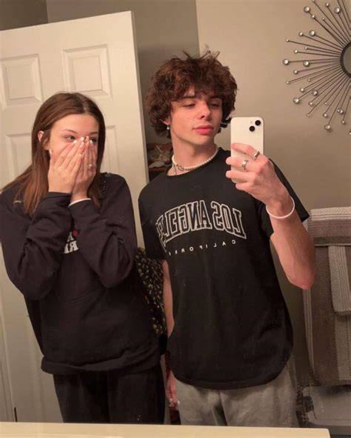 Cora Tilley and her boyfriend Christian Hitchcock in a selfie that was taken in the past