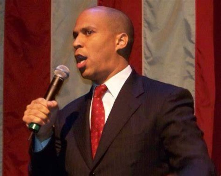 Cory Booker as seen while speaking with attendees at the 2019 California Democratic Party State Convention at the George R. Moscone Convention Center in San Francisco, California, United States
