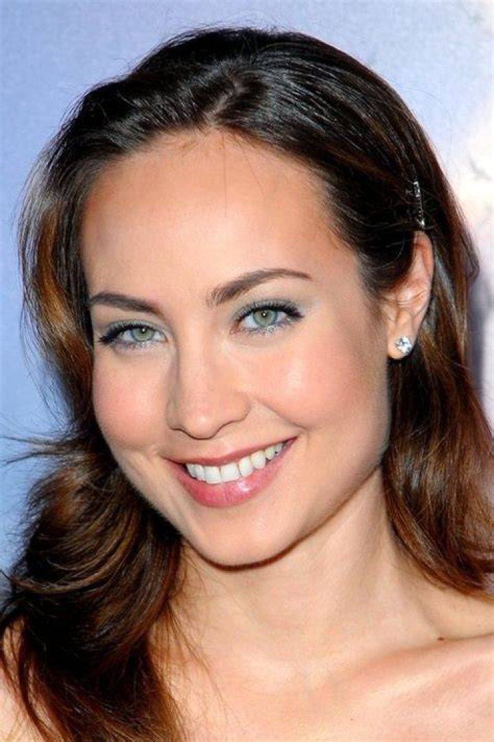 Courtney Ford with her hair and makeup done as seen in January 2016