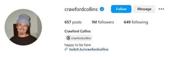 Crawford Collins in an Instagram selfie as seen in June 2016